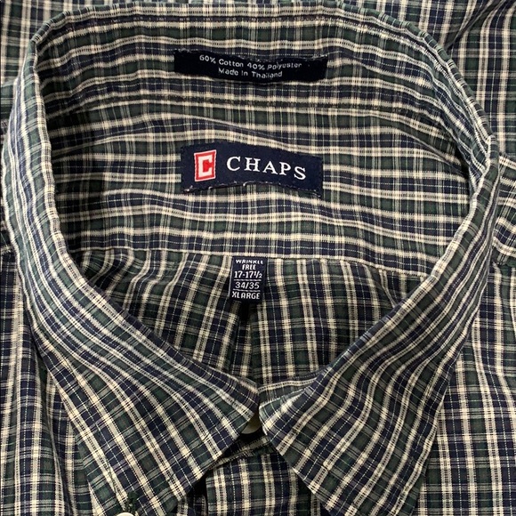 Chaps Men’s Long Sleeved Shirt Size X-Large - Picture 4 of 6